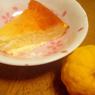 冬だけのお楽しみ♪柚子のチーズケーキ
